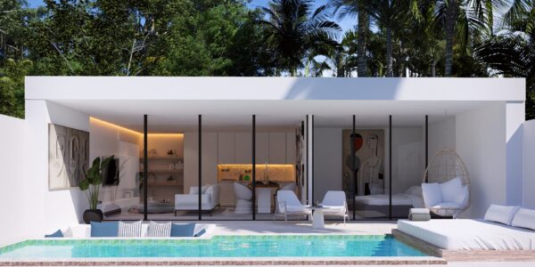 Modern 1 Bedroom Pool Villa in Chaweng, Koh Samui – For Sale