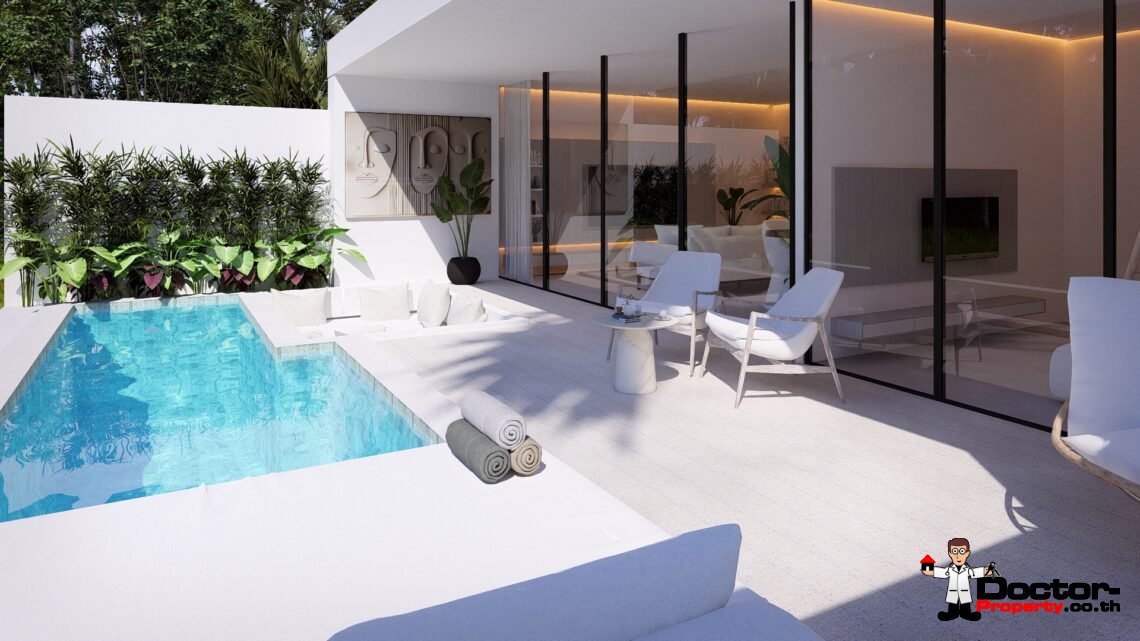 Modern 1 Bedroom Pool Villa in Chaweng, Koh Samui – For Sale