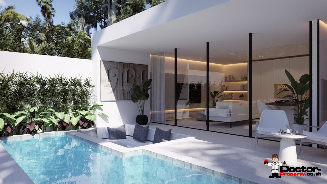 Modern 1 Bedroom Pool Villa in Chaweng, Koh Samui – For Sale