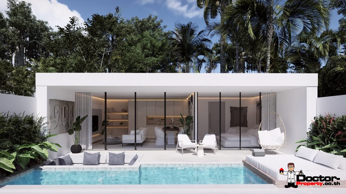 Modern 1 Bedroom Pool Villa in Chaweng, Koh Samui – For Sale