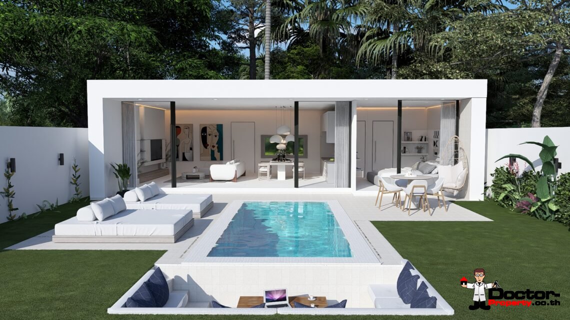 Tropical 1 Bedroom Pool Villa in Chaweng, Koh Samui – For Sale