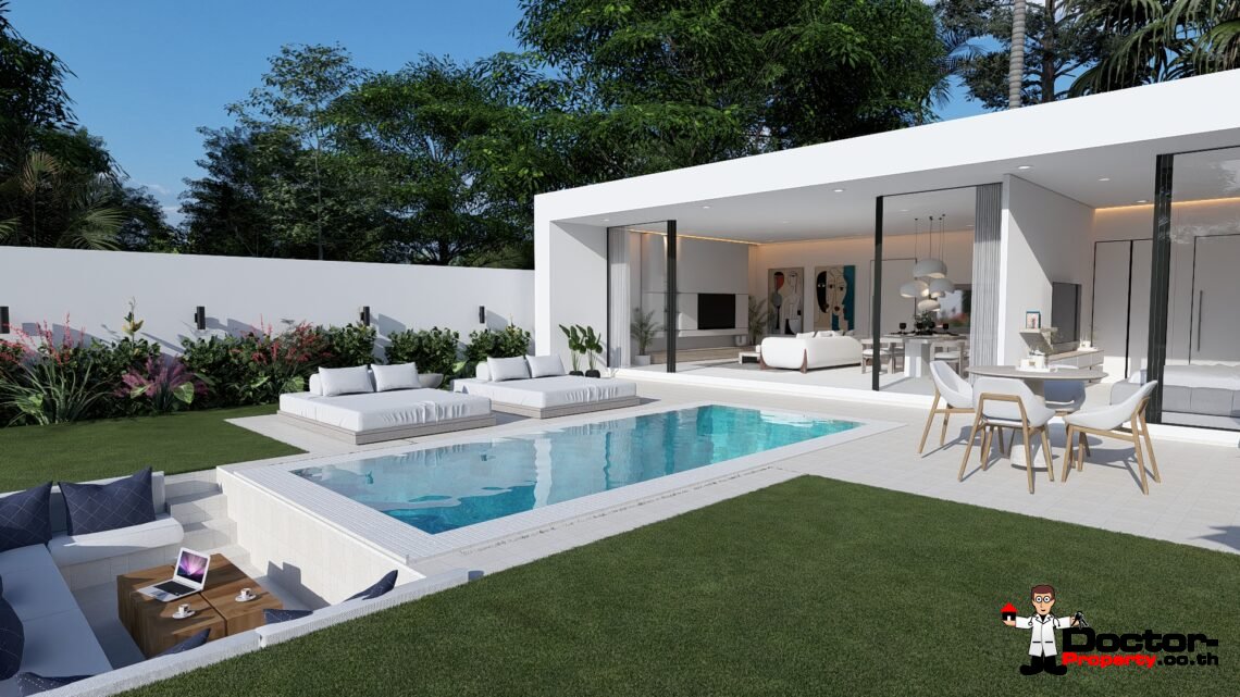 Tropical 1 Bedroom Pool Villa in Chaweng, Koh Samui – For Sale