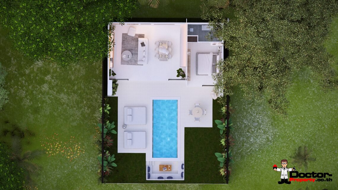 Tropical 1 Bedroom Pool Villa in Chaweng, Koh Samui – For Sale