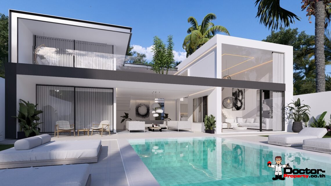 Modern 3 Bedroom Pool Villa in Chaweng, Koh Samui – For Sale