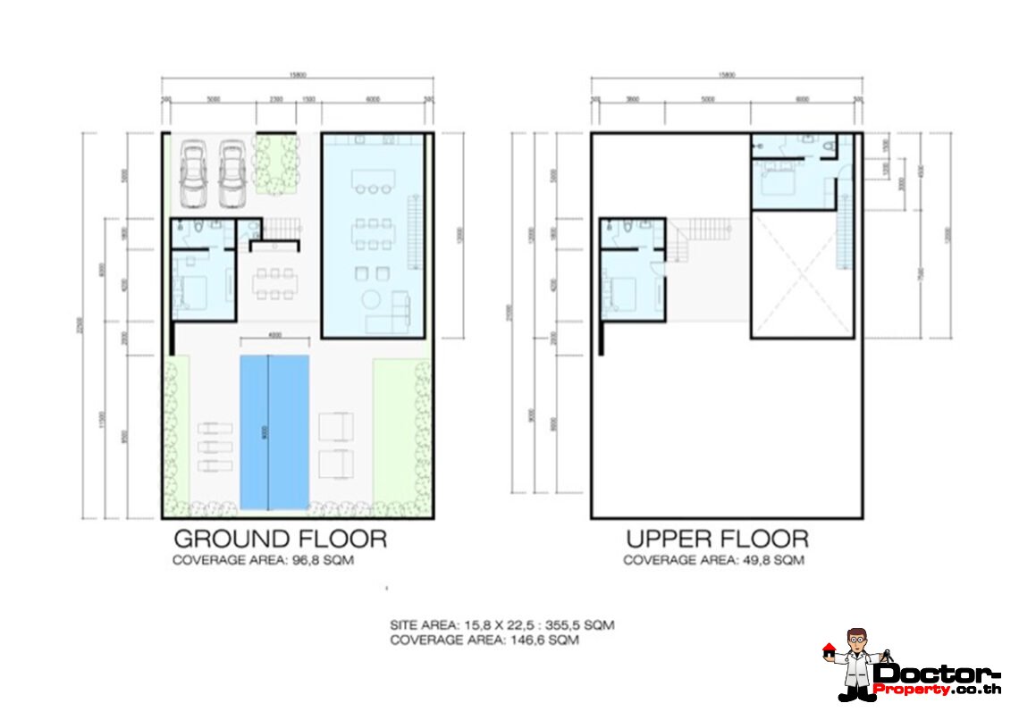 Modern 3 Bedroom Pool Villa in Chaweng, Koh Samui – For Sale