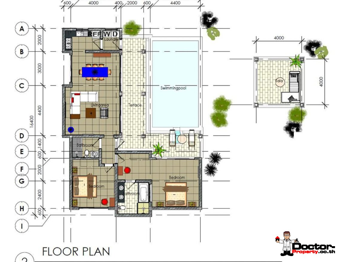 2 Bedroom Pool Villa in Choeng Mon, Koh Samui – For Sale