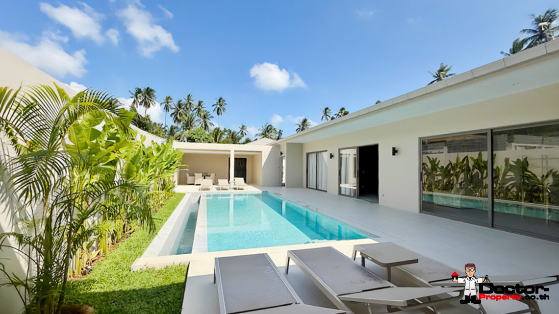 Tropical 3 Bedroom Pool Villa in Mae Nam, Koh Samui – For Sale