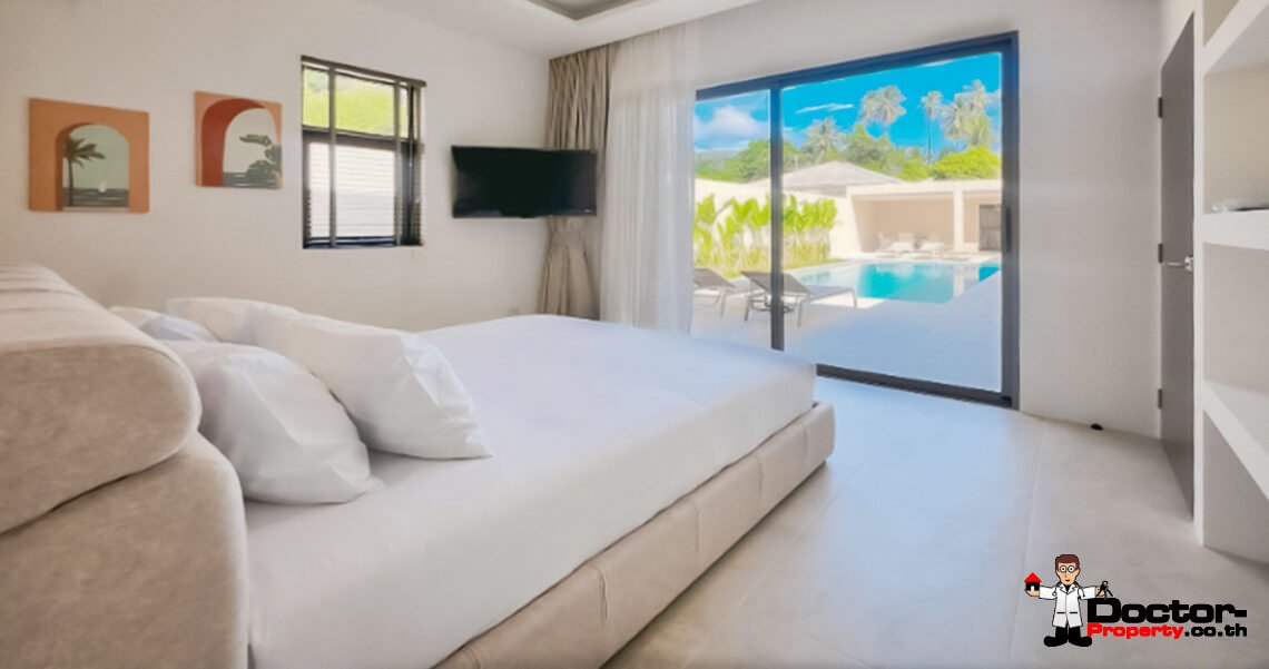 Tropical 3 Bedroom Pool Villa in Mae Nam, Koh Samui – For Sale