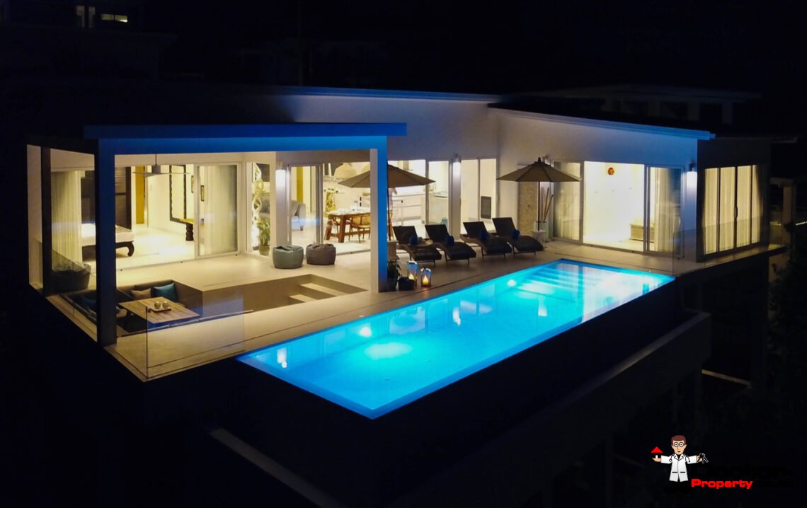 4 Bedroom Pool Villa with Sea View in Chaweng Noi, Koh Samui – For Sale