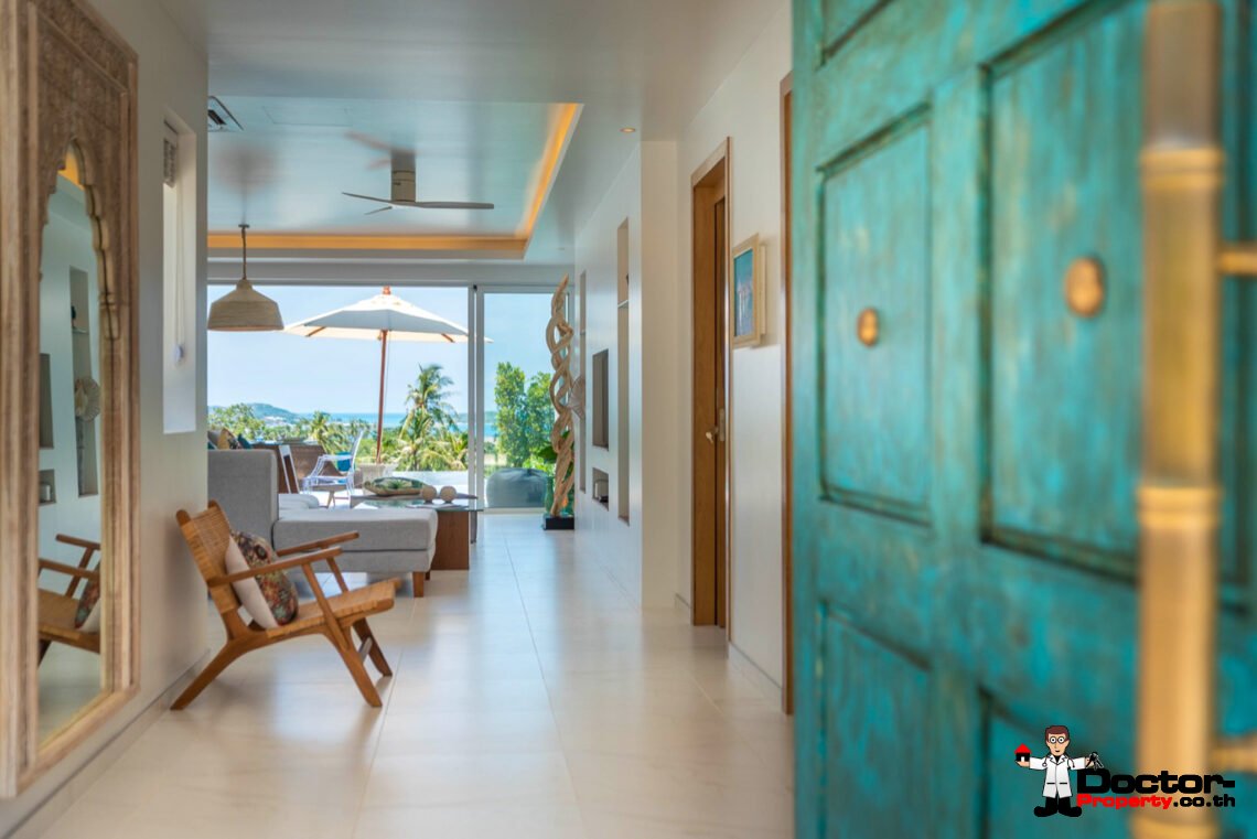 4 Bedroom Pool Villa with Sea View in Chaweng Noi, Koh Samui – For Sale