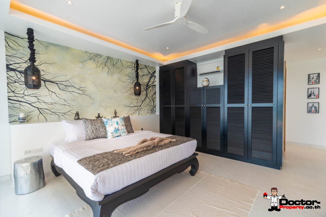 4 Bedroom Pool Villa with Sea View in Chaweng Noi, Koh Samui – For Sale