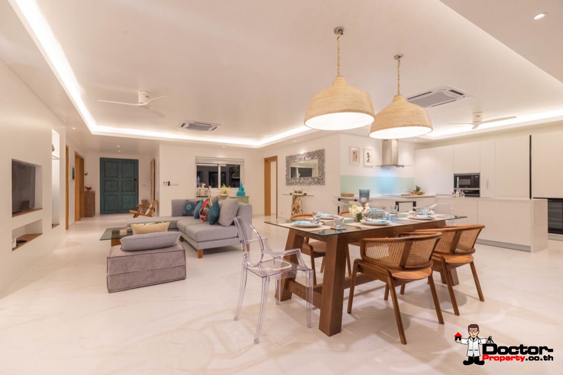 4 Bedroom Pool Villa with Sea View in Chaweng Noi, Koh Samui – For Sale