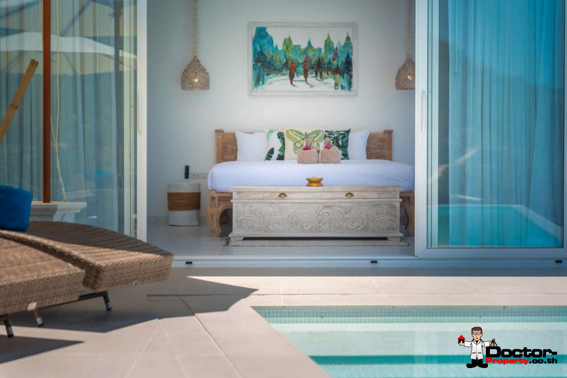 4 Bedroom Pool Villa with Sea View in Chaweng Noi, Koh Samui – For Sale