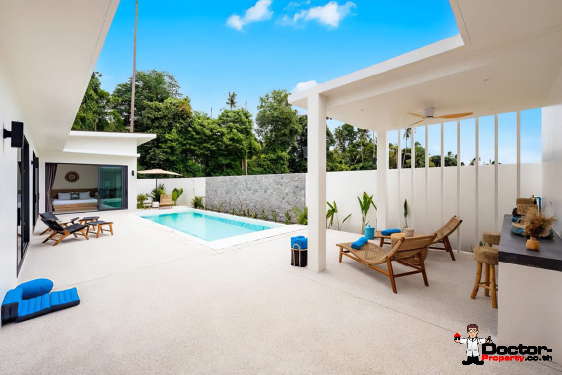 Modern 3 Bedroom Pool Villa in Bo Phut, Koh Samui – For Sale