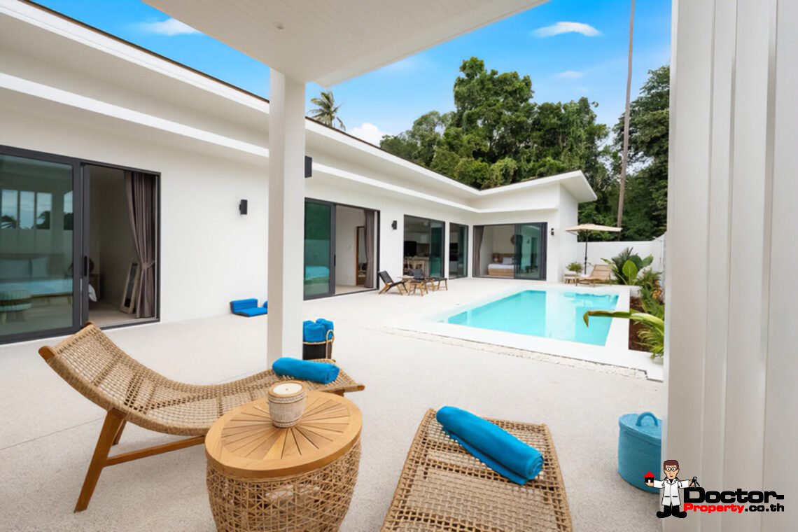 Modern 3 Bedroom Pool Villa in Bo Phut, Koh Samui – For Sale