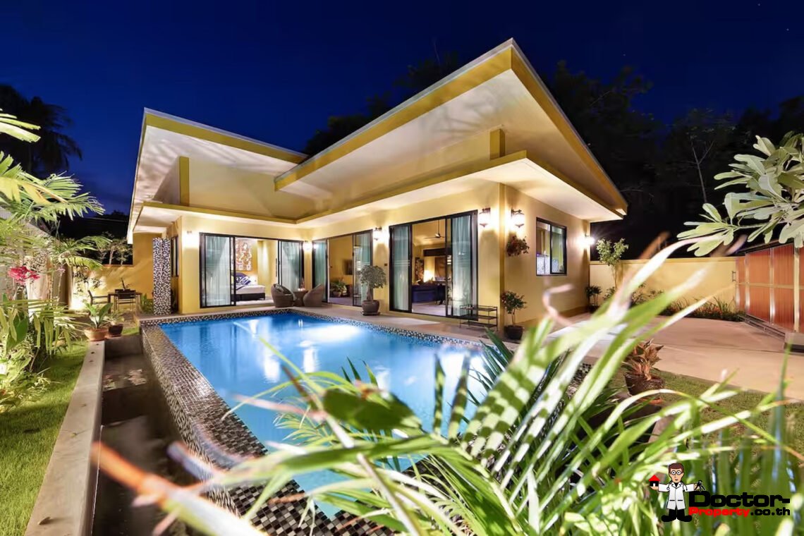Tropical 3 Bedroom Pool Villa in Laem Sor, Koh Samui – For Sale