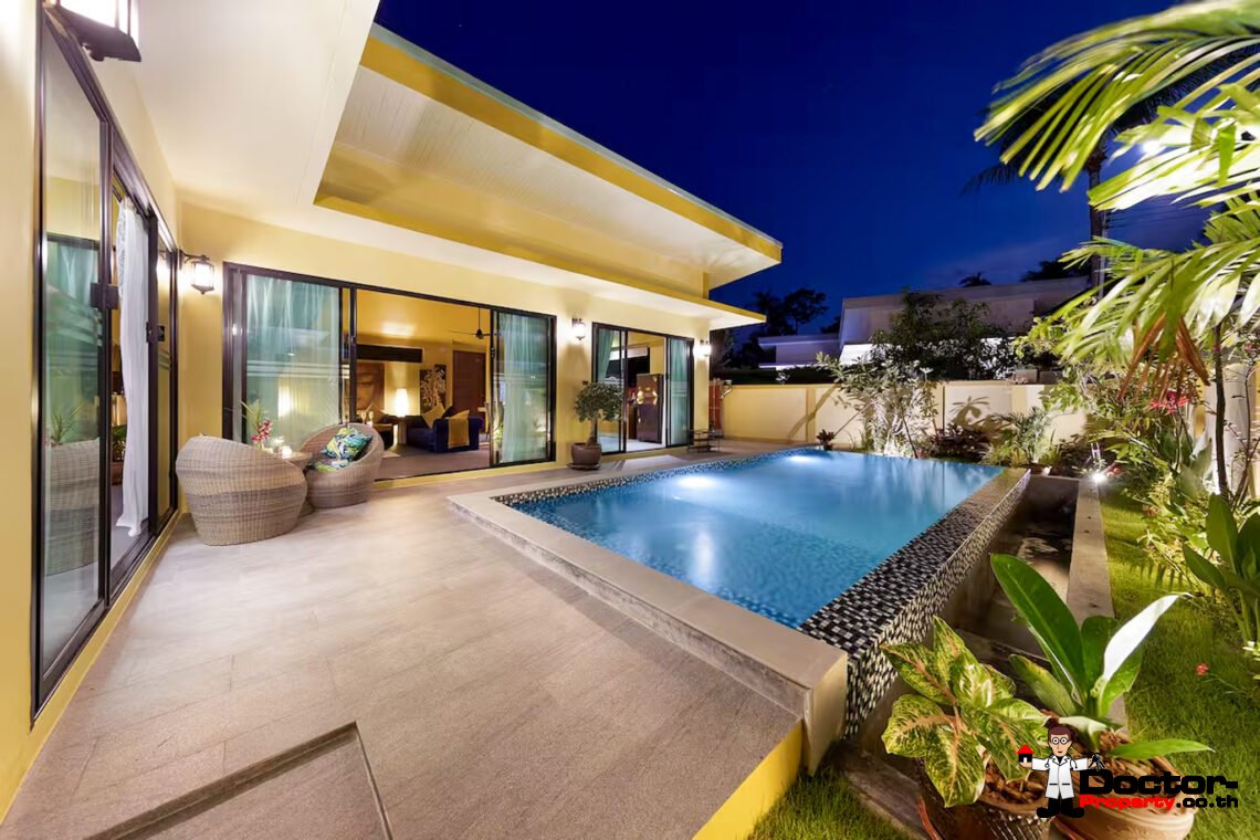 Tropical 3 Bedroom Pool Villa in Laem Sor, Koh Samui – For Sale