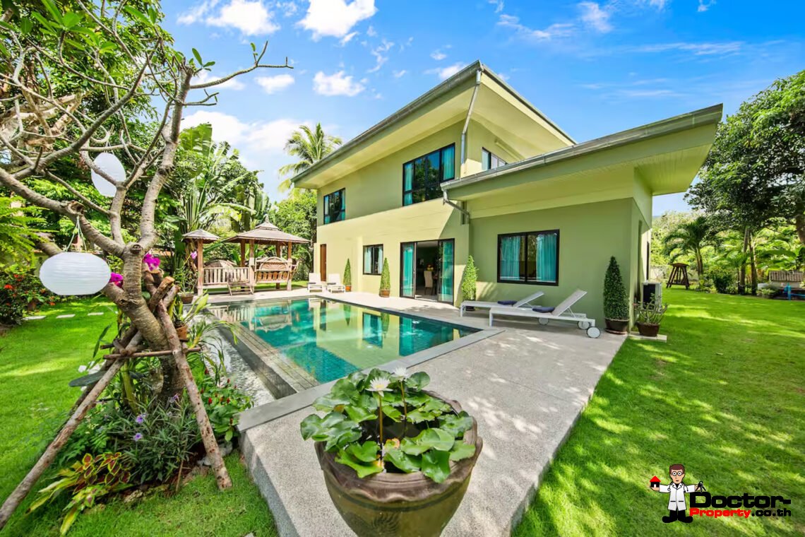 Spacious 4 Bedroom Pool Villa in Laem Sor, Koh Samui – For Sale