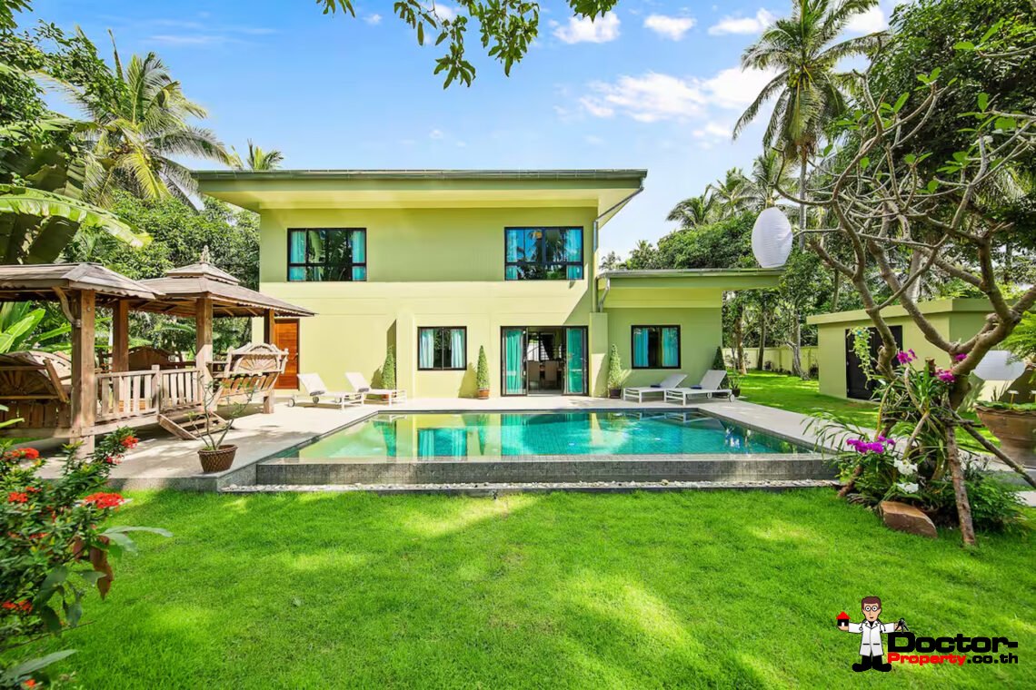 Spacious 4 Bedroom Pool Villa in Laem Sor, Koh Samui – For Sale
