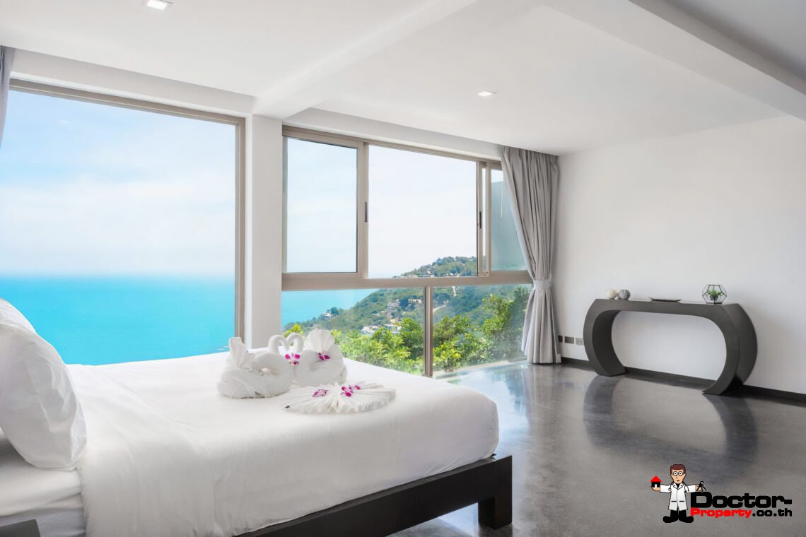 Luxury 4 Bedroom Pool Villa with Sea View in Chaweng Noi, Koh Samui – For Sale