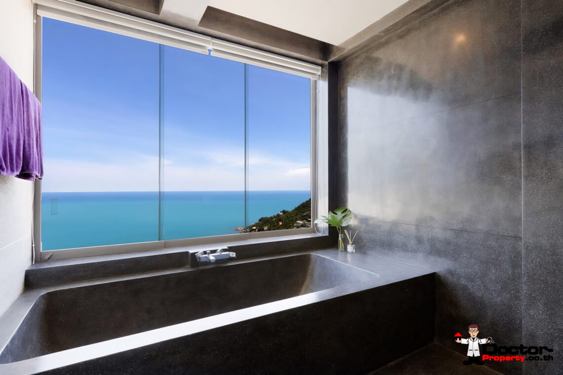 Luxury 4 Bedroom Pool Villa with Sea View in Chaweng Noi, Koh Samui – For Sale