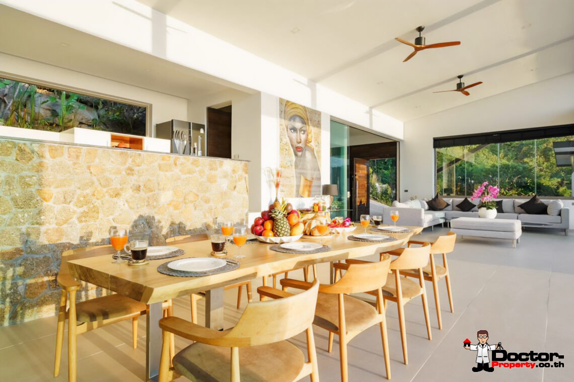 Luxury 4 Bedroom Pool Villa with Sea View in Chaweng Noi, Koh Samui – For Sale