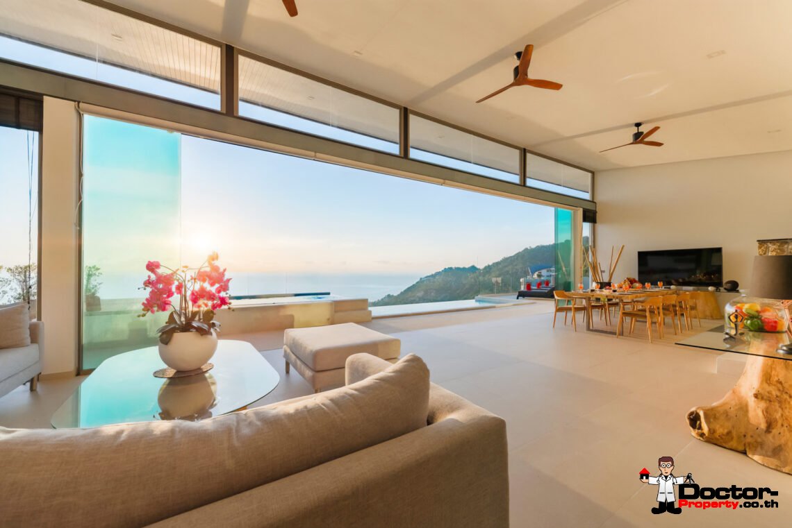 Luxury 4 Bedroom Pool Villa with Sea View in Chaweng Noi, Koh Samui – For Sale