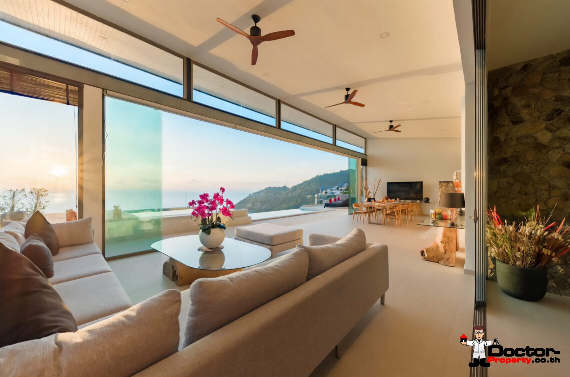 Luxury 4 Bedroom Pool Villa with Sea View in Chaweng Noi, Koh Samui – For Sale