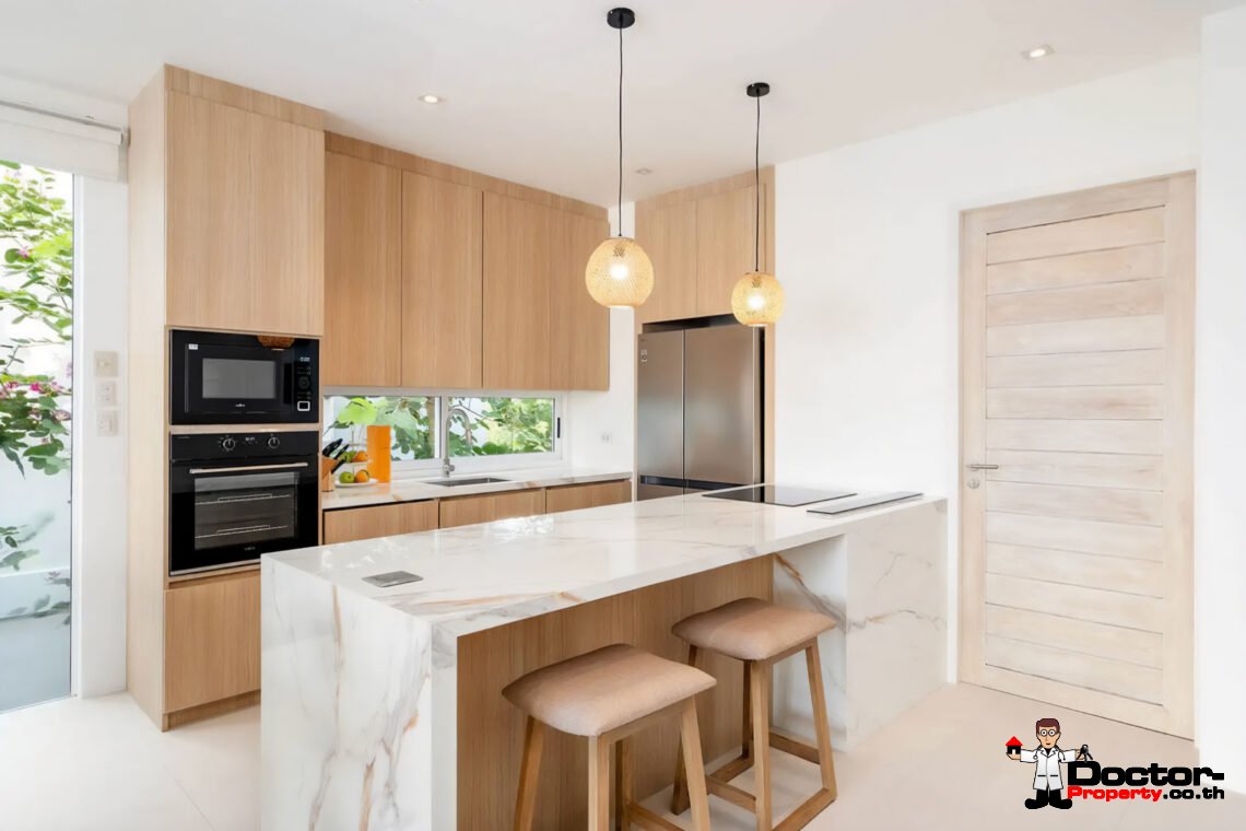 Modern 4 Bedroom Pool Villa with Sea View in Plai Laem, Koh Samui – For Sale