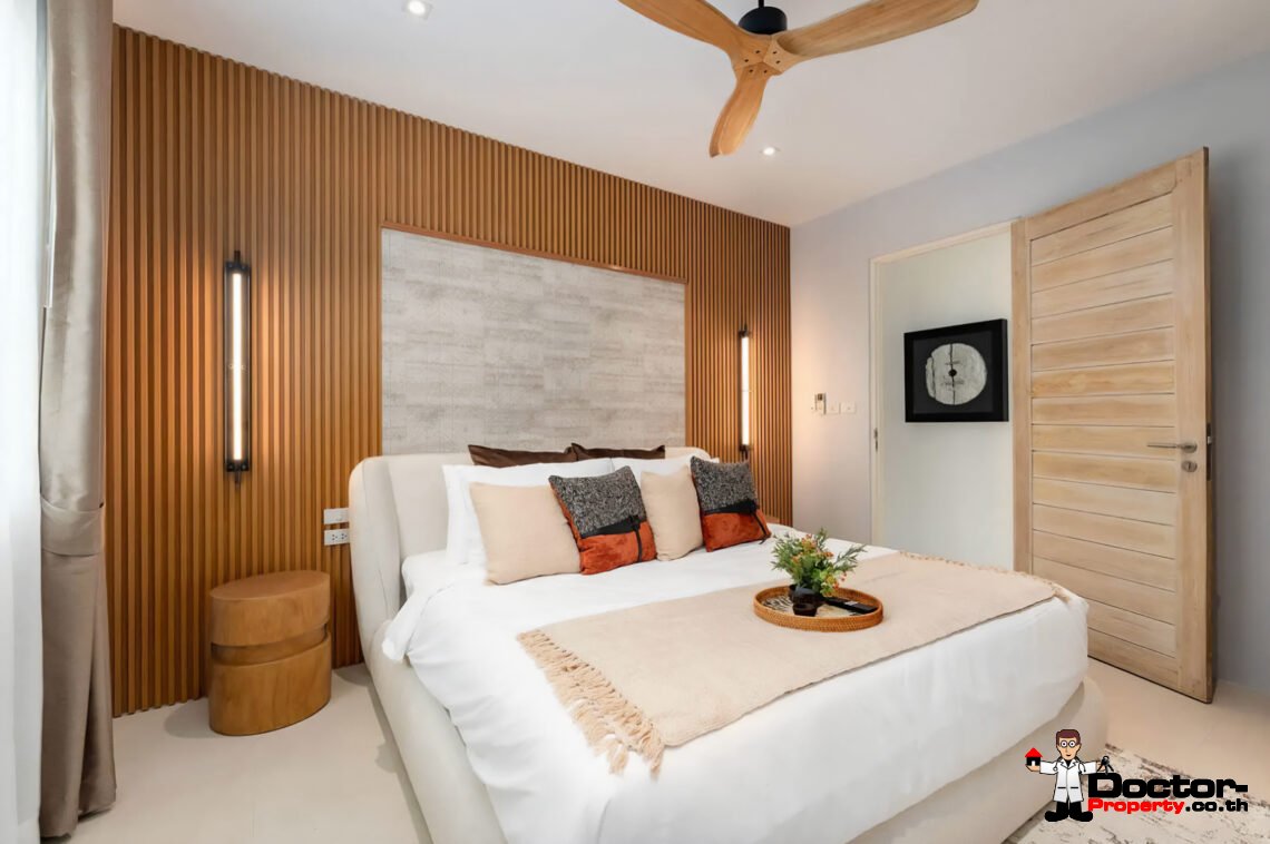 Modern 4 Bedroom Pool Villa with Sea View in Plai Laem, Koh Samui – For Sale