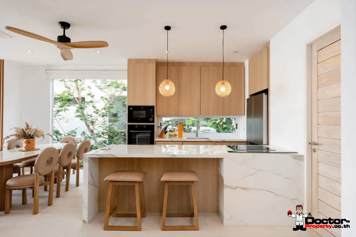 Modern 4 Bedroom Pool Villa with Sea View in Plai Laem, Koh Samui – For Sale