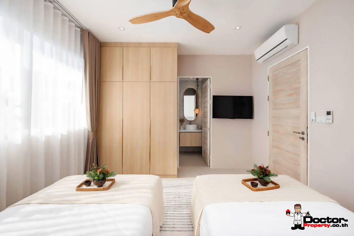 Modern 4 Bedroom Pool Villa with Sea View in Plai Laem, Koh Samui – For Sale