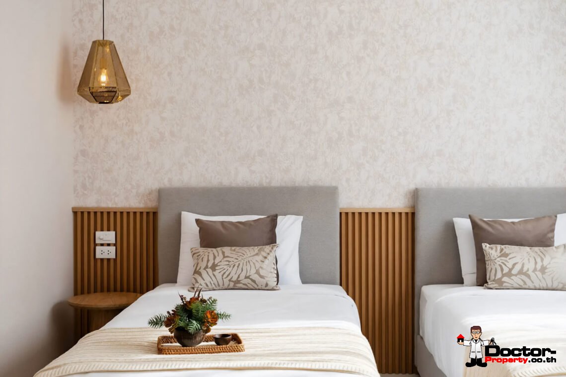 Modern 4 Bedroom Pool Villa with Sea View in Plai Laem, Koh Samui – For Sale