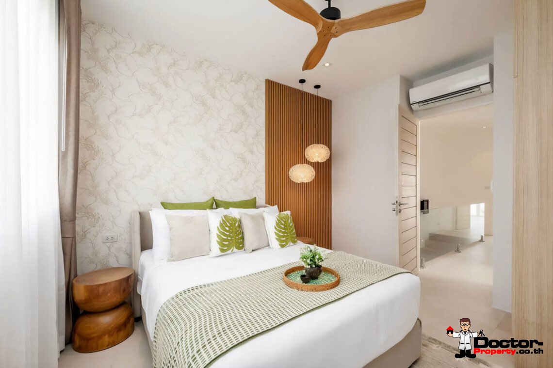 Modern 4 Bedroom Pool Villa with Sea View in Plai Laem, Koh Samui – For Sale