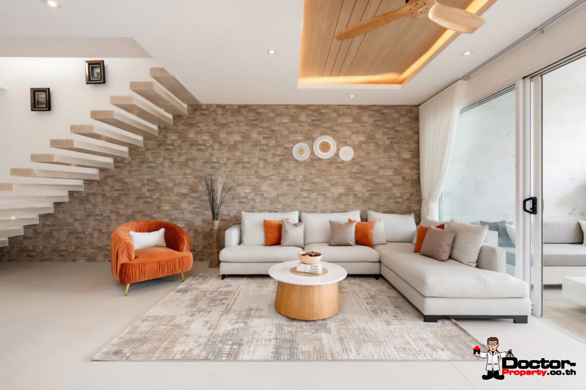 Modern 4 Bedroom Pool Villa with Sea View in Plai Laem, Koh Samui – For Sale