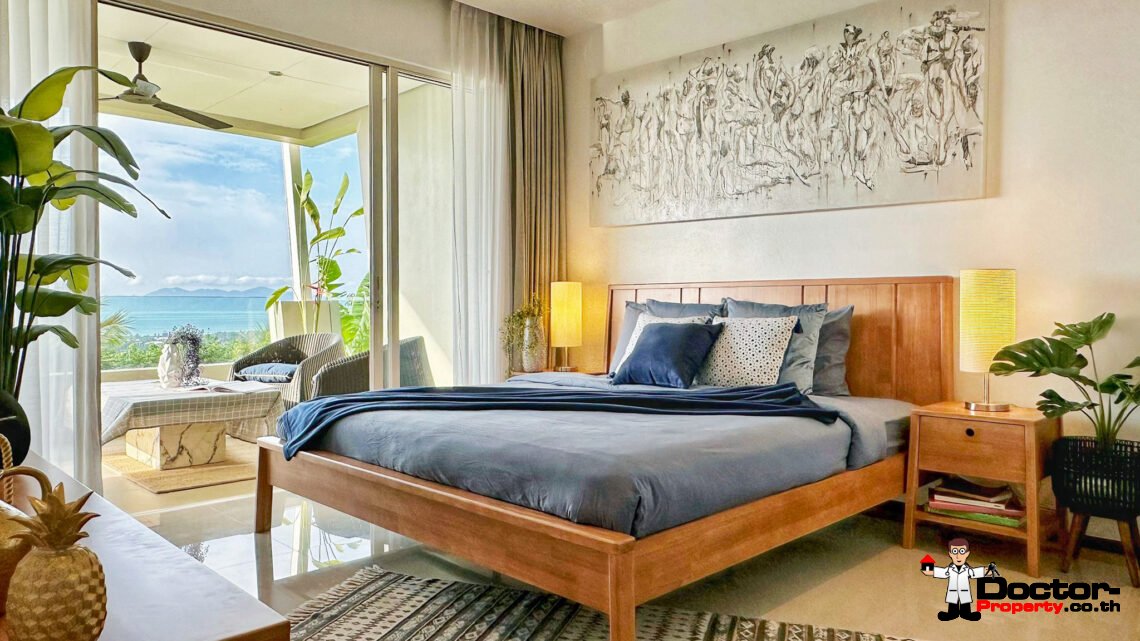 2 Bedroom Sea View Apartment in Mae Nam, Koh Samui – For Sale