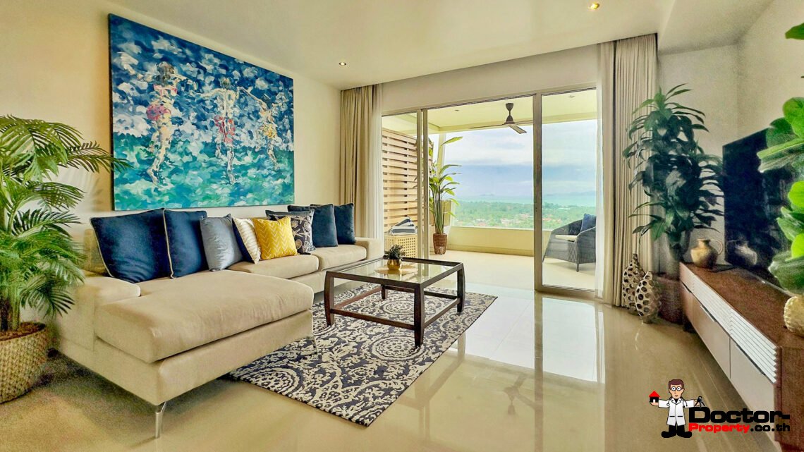 2 Bedroom Sea View Apartment in Mae Nam, Koh Samui – For Sale