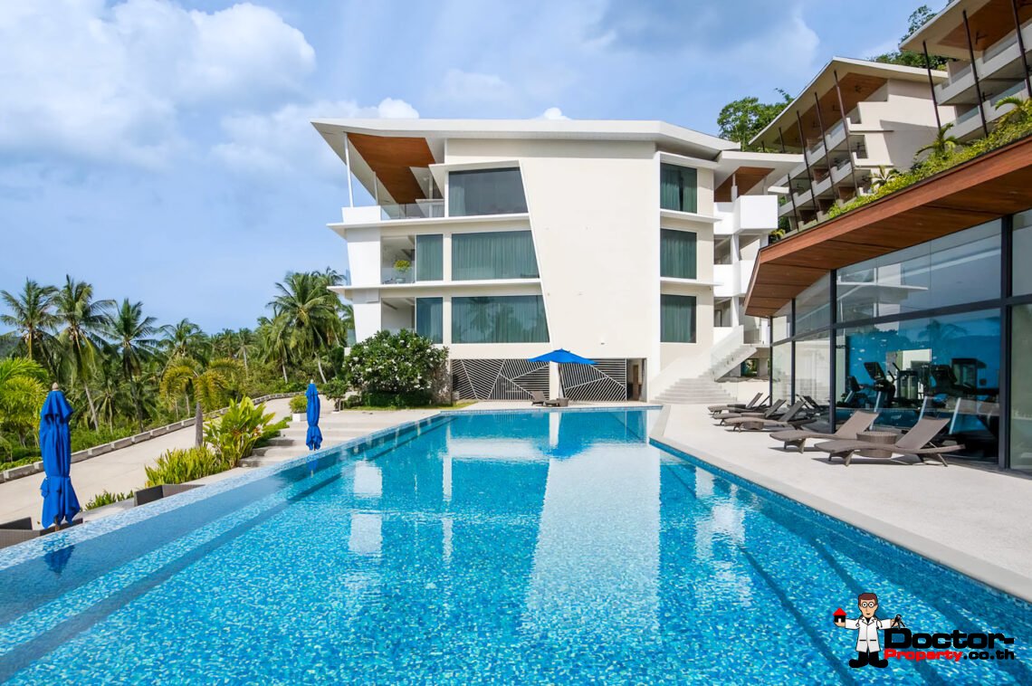 2 Bedroom Sea View Apartment in Mae Nam, Koh Samui – For Sale