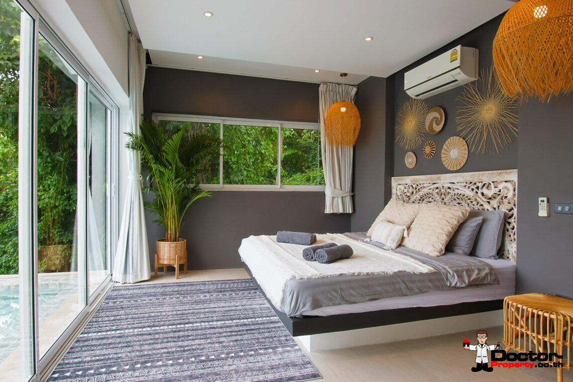 2 Bedroom Pool Villa with Partial Sea View in Chaweng, Koh Samui – For Sale