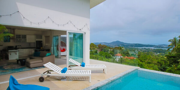 2 Bedroom Pool Villa with Partial Sea View in Chaweng, Koh Samui – For Sale