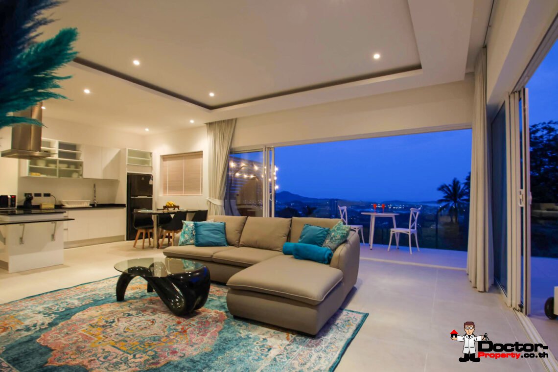 2 Bedroom Pool Villa with Partial Sea View in Chaweng, Koh Samui – For Sale