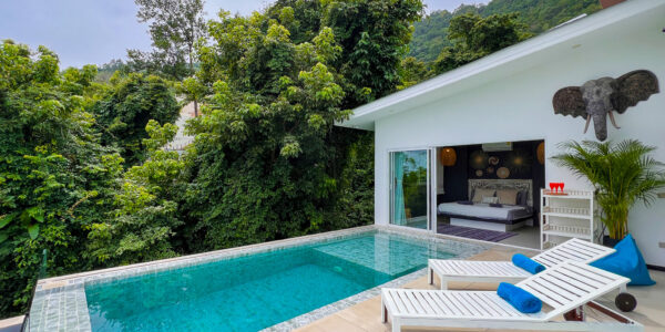 2 Bedroom Pool Villa with Partial Sea View in Chaweng, Koh Samui – For Sale