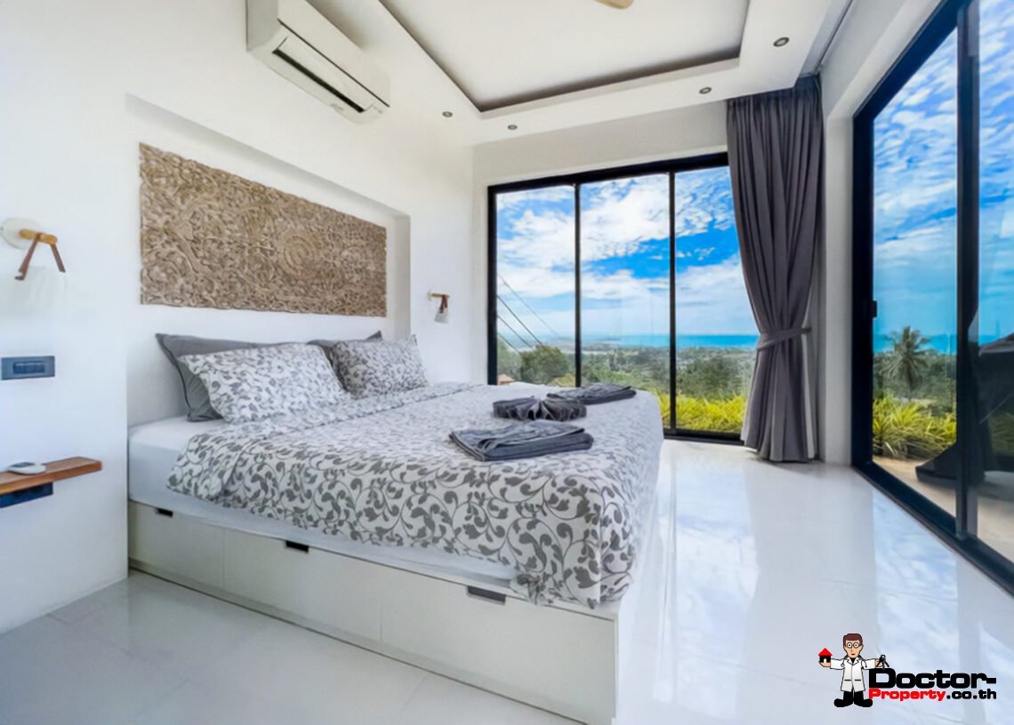 4 Bedroom Pool Villa with Partial Sea View in Chaweng, Koh Samui – For Sale