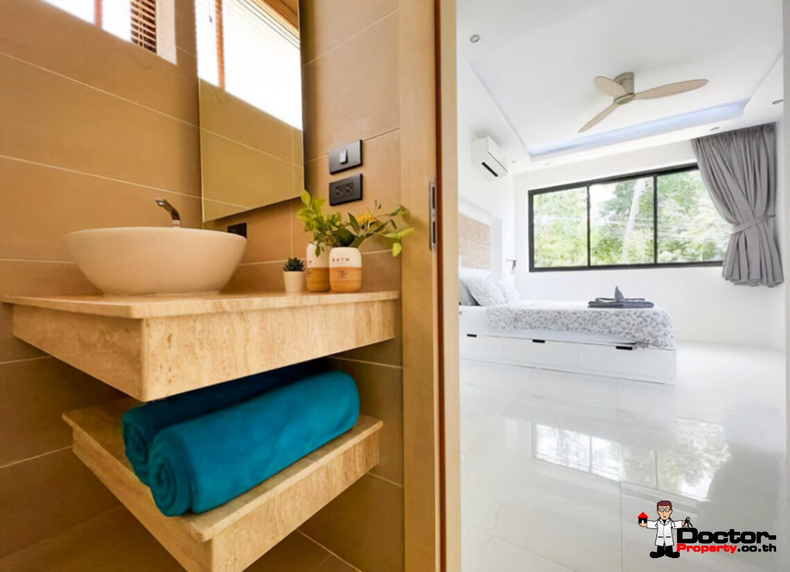 4 Bedroom Pool Villa with Partial Sea View in Chaweng, Koh Samui – For Sale