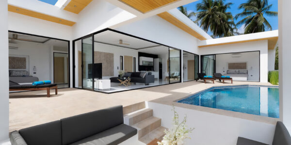 4 Bedroom Pool Villa with Partial Sea View in Chaweng, Koh Samui – For Sale