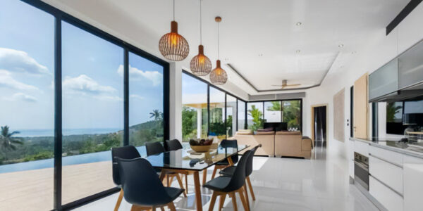 4 Bedroom Pool Villa with Partial Sea View in Chaweng, Koh Samui – For Sale