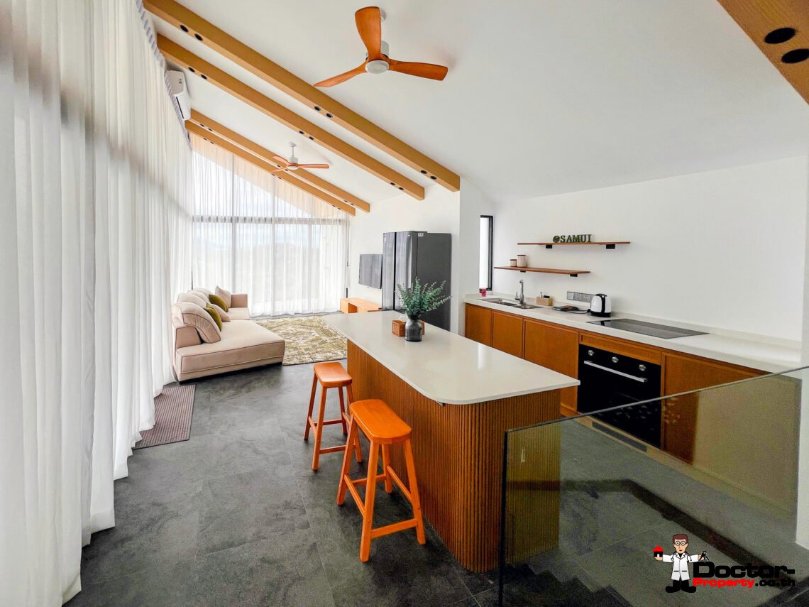 4 Bedroom Pool Villa with Partial Sea View in Plai Laem, Koh Samui – For Sale