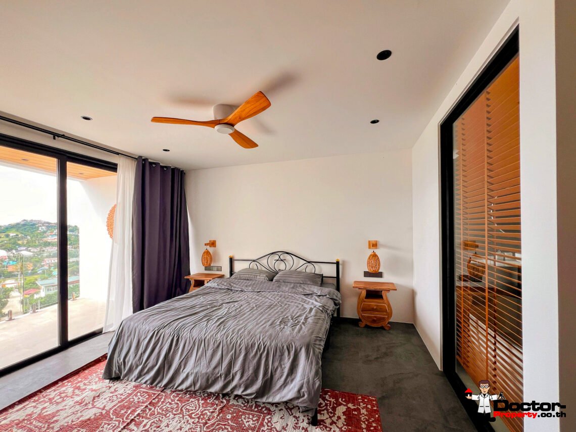 4 Bedroom Pool Villa with Partial Sea View in Plai Laem, Koh Samui – For Sale