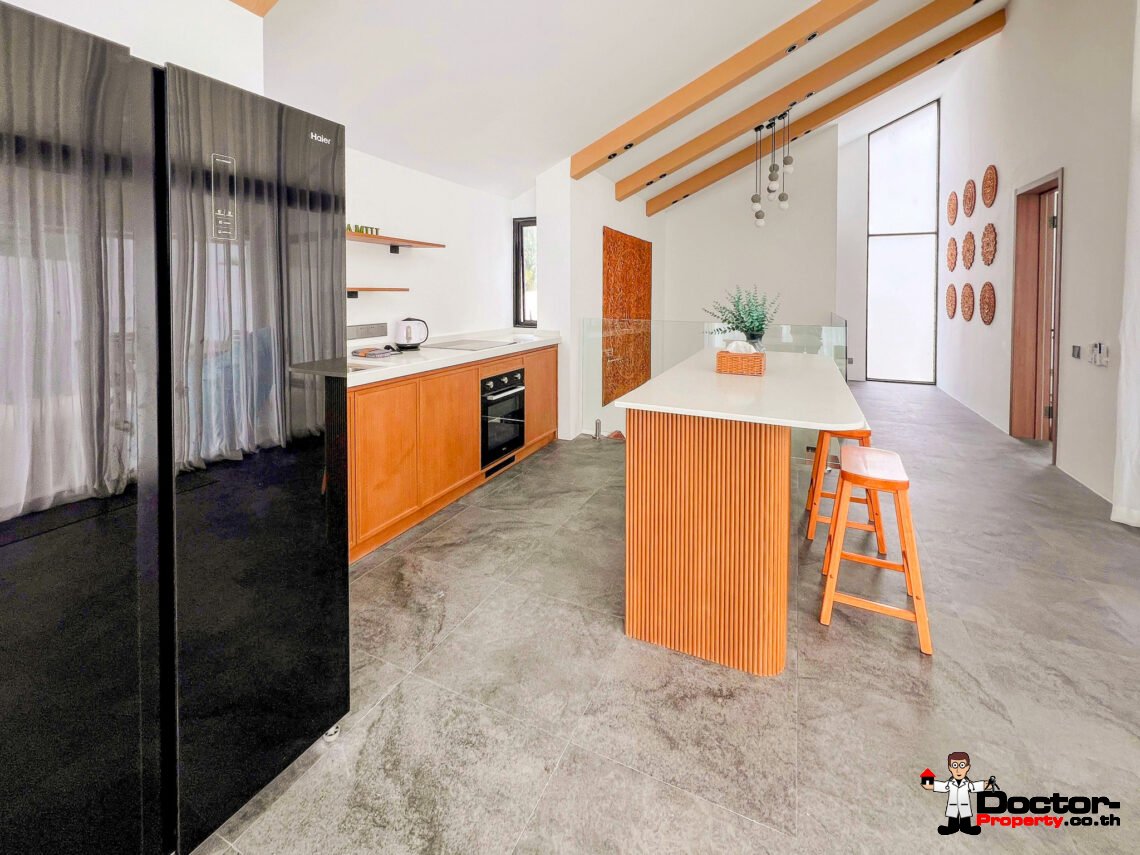 4 Bedroom Pool Villa with Partial Sea View in Plai Laem, Koh Samui – For Sale