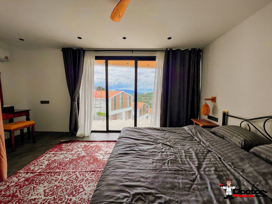 4 Bedroom Pool Villa with Partial Sea View in Plai Laem, Koh Samui – For Sale